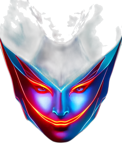 mask, face, crown, robot transparent PNG cut-out