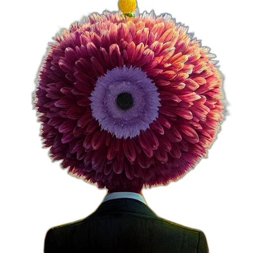 hat, crown, flower, staff transparent PNG cut-out