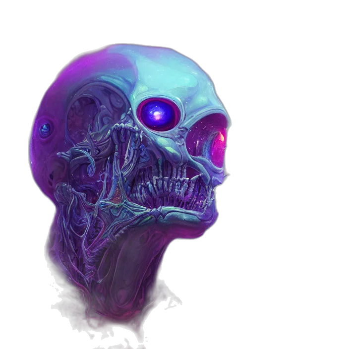 mask, face, robot, creature transparent PNG cut-out