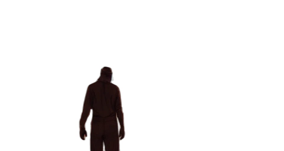 staff, robot, creature, jacket transparent PNG cut-out