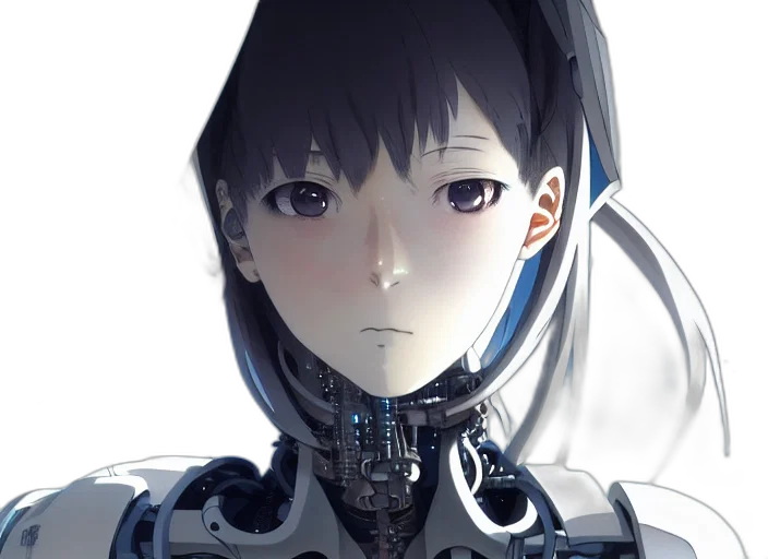 robot, face, mask, crown transparent PNG cut-out