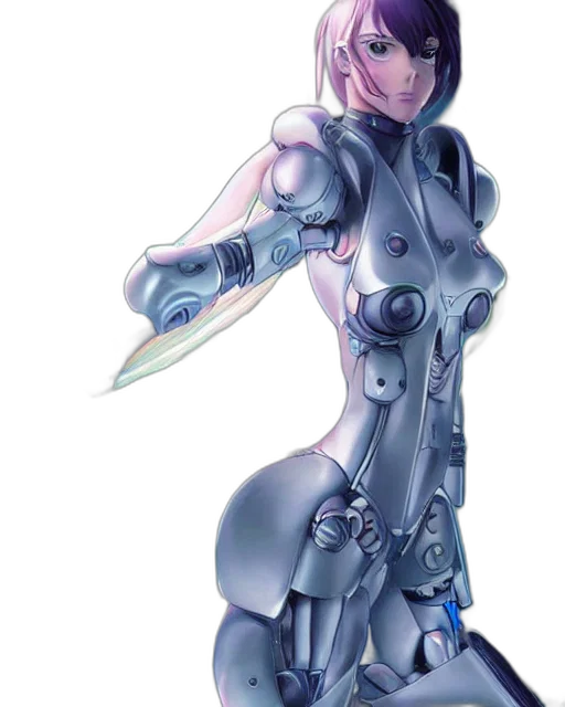 robot, weapon, concept art, cyberpunk transparent PNG cut-out