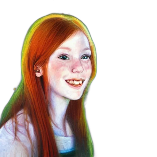 face, hair, jewelry, photorealistic transparent PNG cut-out