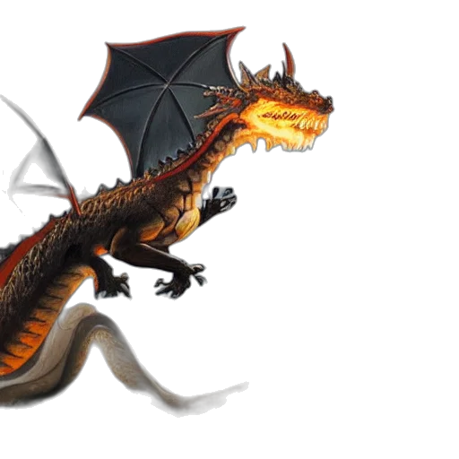 dragon, creature, concept art, fantasy art transparent PNG cut-out