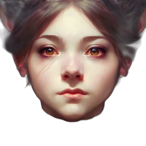 face, mask, crown, staff transparent PNG cut-out