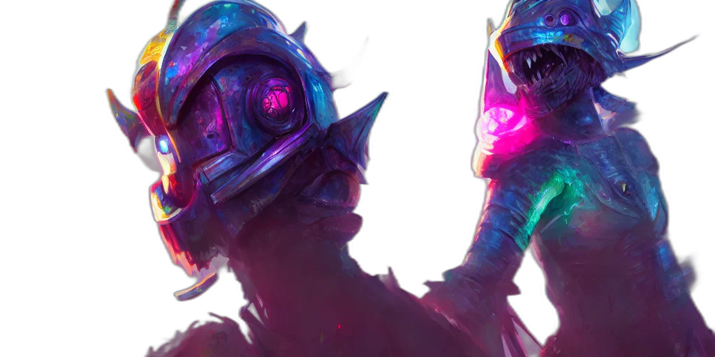 mask, robot, concept art, cyberpunk transparent PNG cut-out
