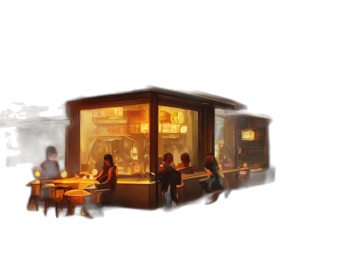 furniture, food, concept art, 3d render transparent PNG cut-out