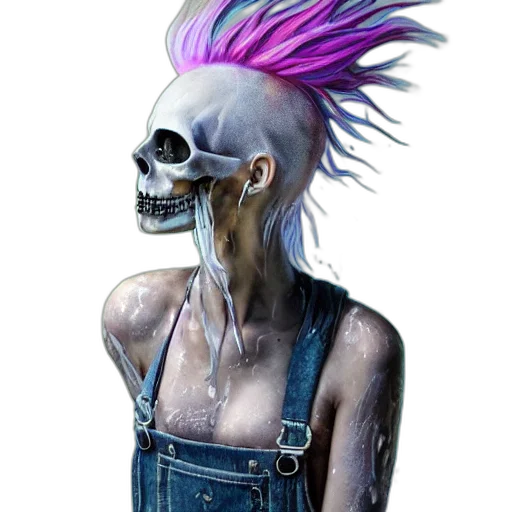 mask, face, creature, hair transparent PNG cut-out