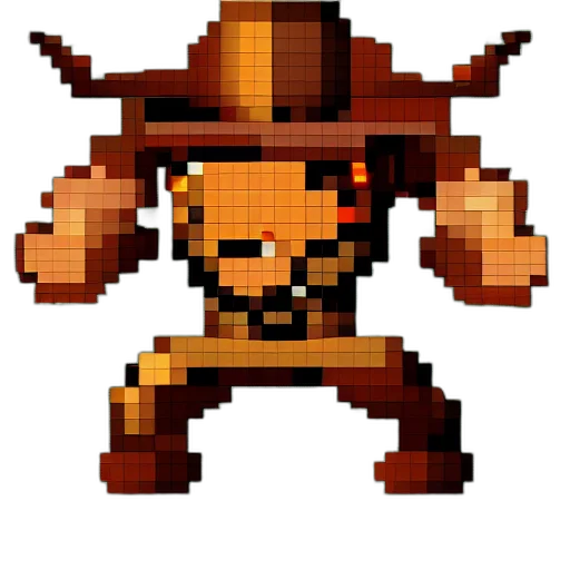 hat, staff, weapon, robot transparent PNG cut-out