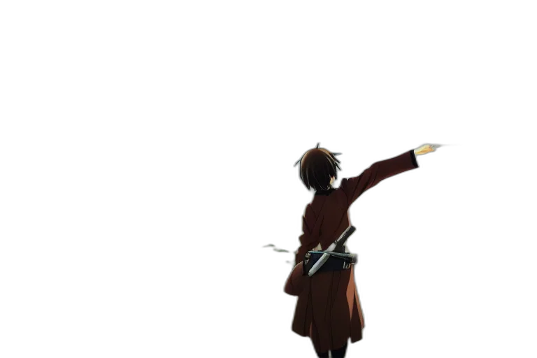 sword, staff, weapon, jacket transparent PNG cut-out