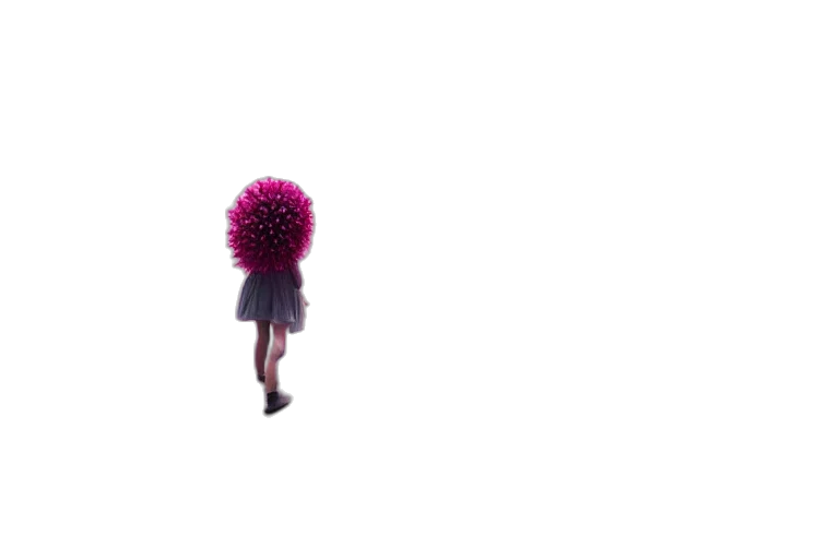 hair, flower, umbrella, dress transparent PNG cut-out