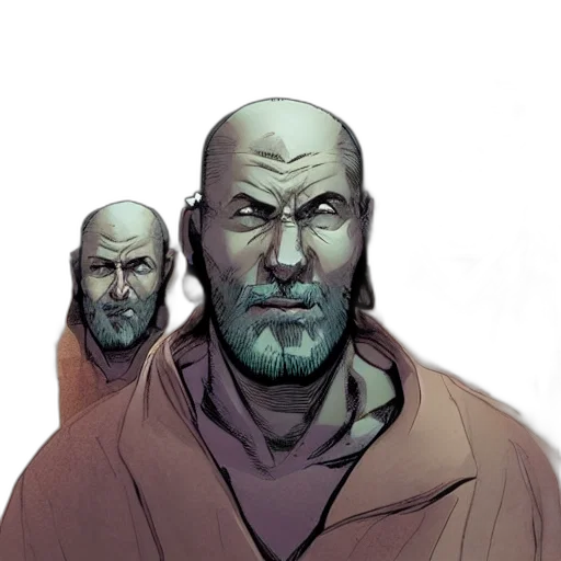 face, jacket, comic book art, concept art transparent PNG cut-out