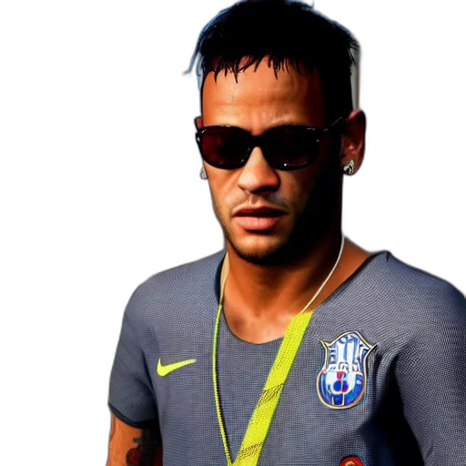 photorealistic, neymar, gta transparent PNG cut-out