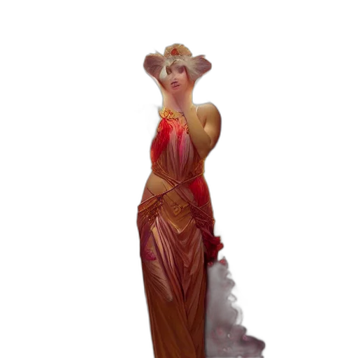 dress, crown, staff, concept art transparent PNG cut-out