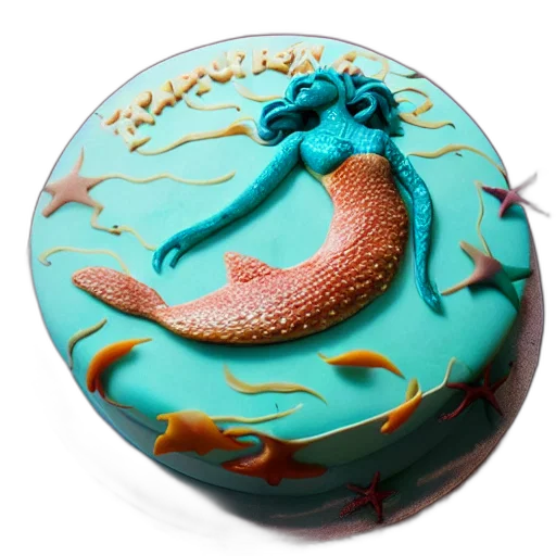 dragon, 3d render, mermaid, themed transparent PNG cut-out