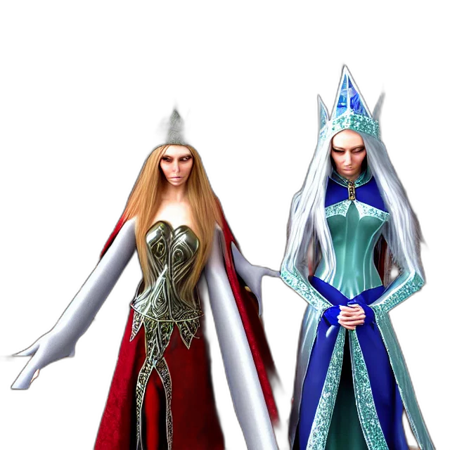 3d render, concept art, fantasy art, elf transparent PNG cut-out
