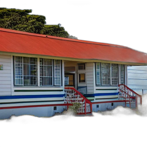 building, 3d render, photorealistic, oceanview transparent PNG cut-out