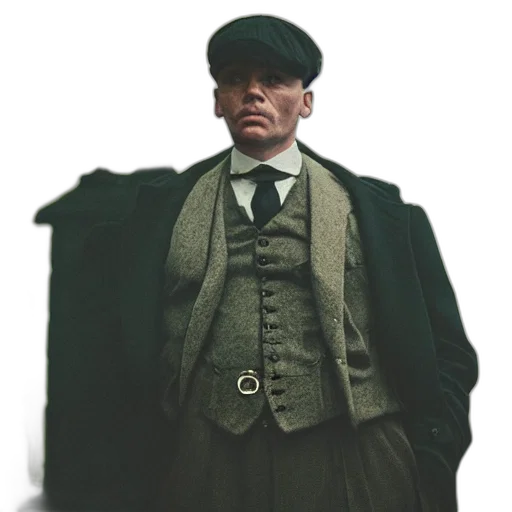 hat, jacket, staff, face transparent PNG cut-out
