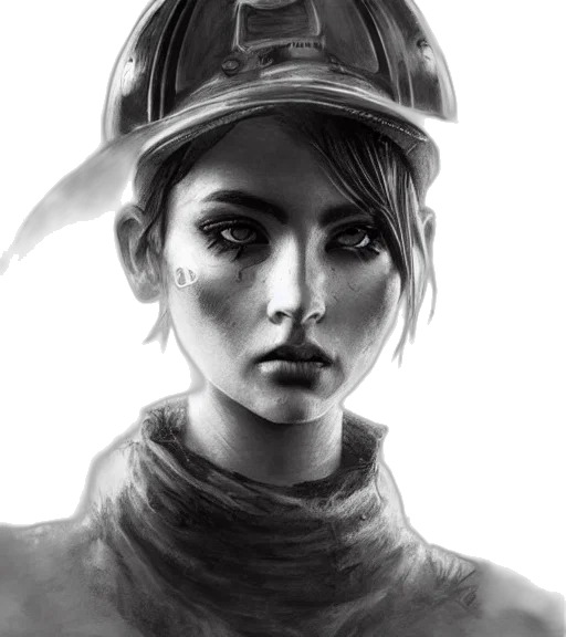 face, staff, hat, robot transparent PNG cut-out
