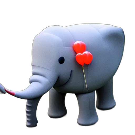 flower, animal, weapon, 3d render transparent PNG cut-out