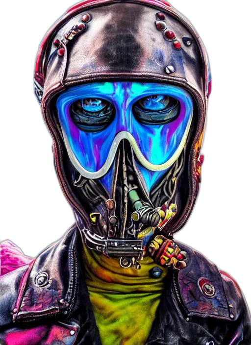 mask, robot, face, jacket transparent PNG cut-out