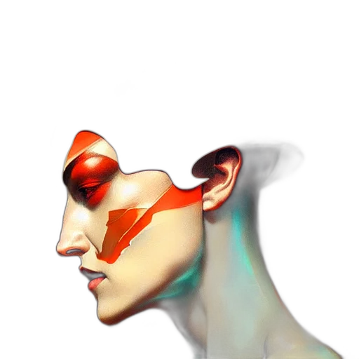 mask, face, robot, crown transparent PNG cut-out