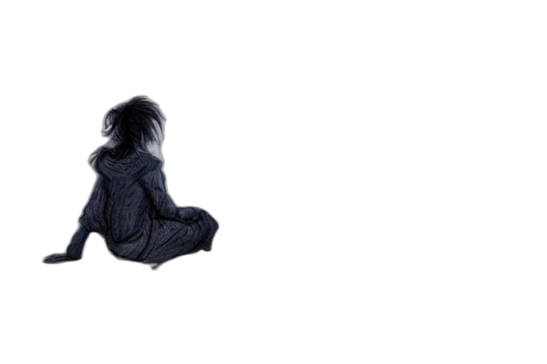 dress, hair, creature, jacket transparent PNG cut-out