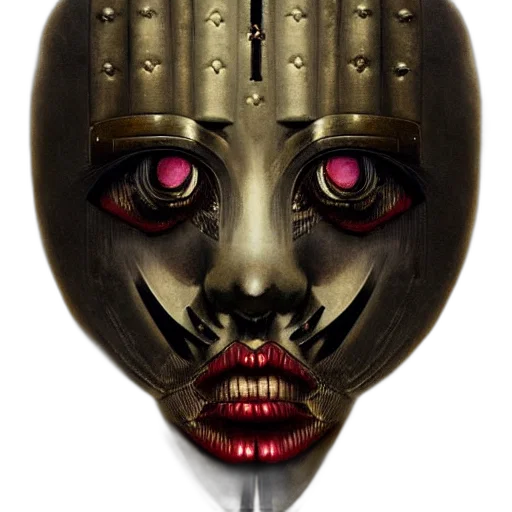 mask, face, robot, concept art transparent PNG cut-out