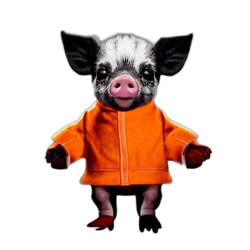 animal, jacket, creature, 3d render transparent PNG cut-out