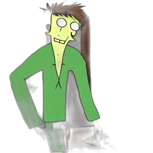 jacket, creature, staff, robot transparent PNG cut-out