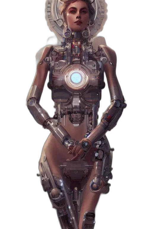 robot, dress, weapon, concept art transparent PNG cut-out
