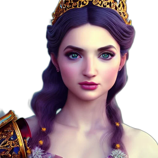 crown, jewelry, face, fantasy art transparent PNG cut-out