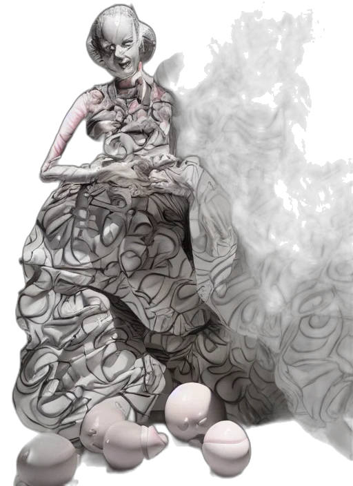 dress, jewelry, mask, dragon transparent PNG cut-out