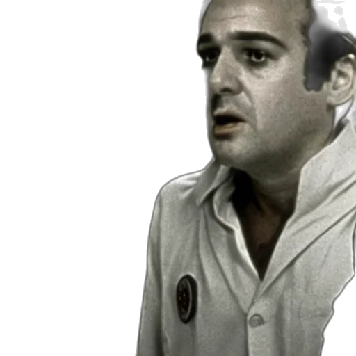 jacket, staff, face, robot transparent PNG cut-out