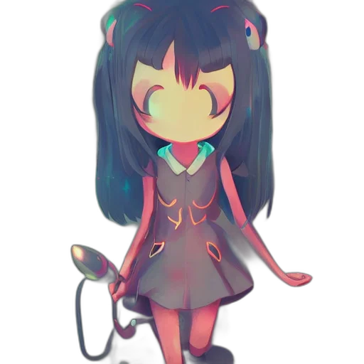 staff, creature, dress, weapon transparent PNG cut-out