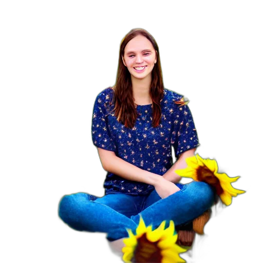 flower, staff, dress, crown transparent PNG cut-out