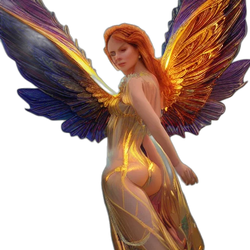 dress, staff, fantasy art, concept art transparent PNG cut-out