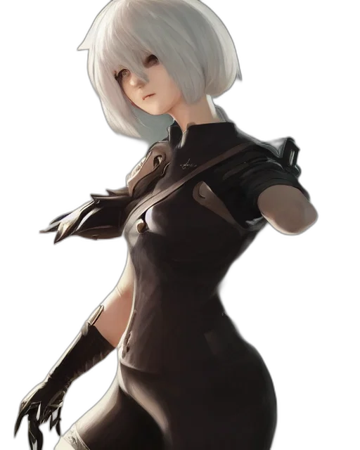 robot, dress, weapon, staff transparent PNG cut-out