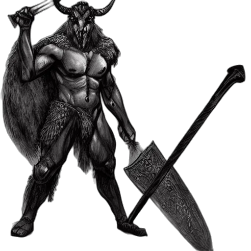 sword, staff, weapon, animal transparent PNG cut-out
