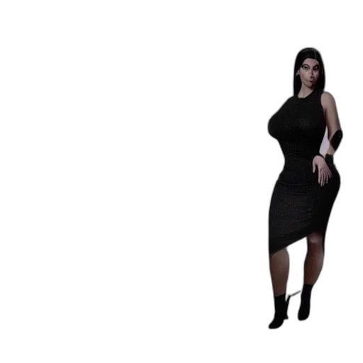 dress, 3d render, concept art, pixel art transparent PNG cut-out