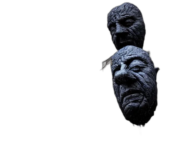 mask, face, creature, crown transparent PNG cut-out