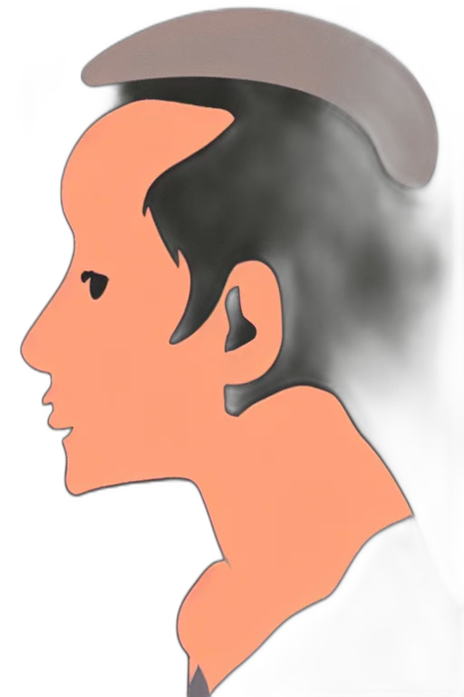 face, mask, hair, staff transparent PNG cut-out