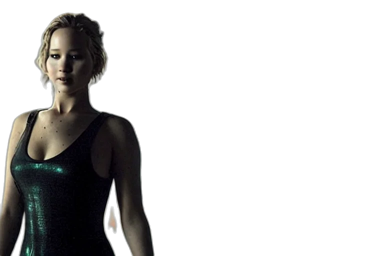 dress, jennifer, lawrence, cyberpunk transparent PNG cut-out