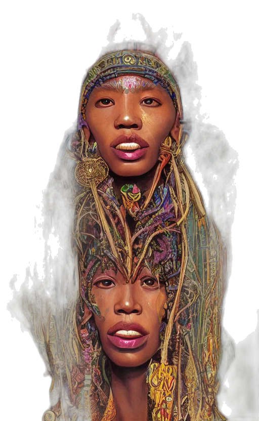 face, mask, jewelry, crown transparent PNG cut-out