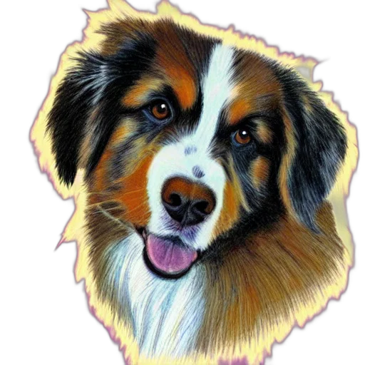 animal, face, photorealistic, watercolor transparent PNG cut-out