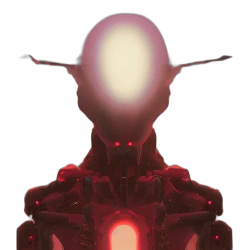 robot, creature, mask, jacket transparent PNG cut-out