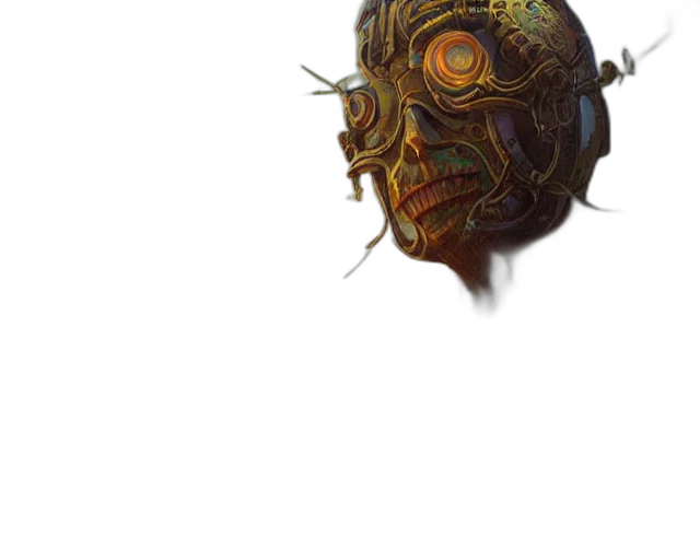 mask, face, robot, creature transparent PNG cut-out