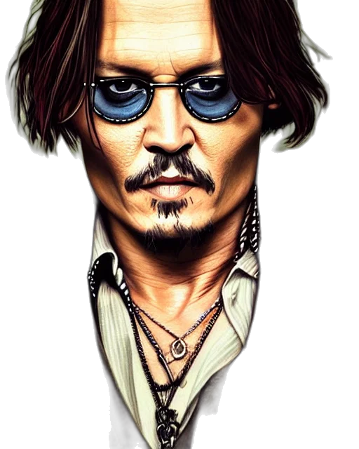 face, comic book art, cartoon, photorealistic transparent PNG cut-out