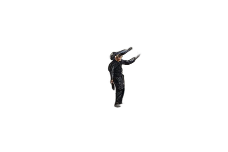 jacket, staff, hat, umbrella transparent PNG cut-out