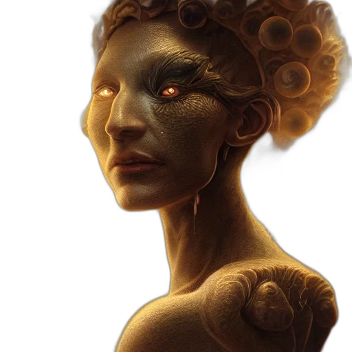 face, mask, creature, crown transparent PNG cut-out
